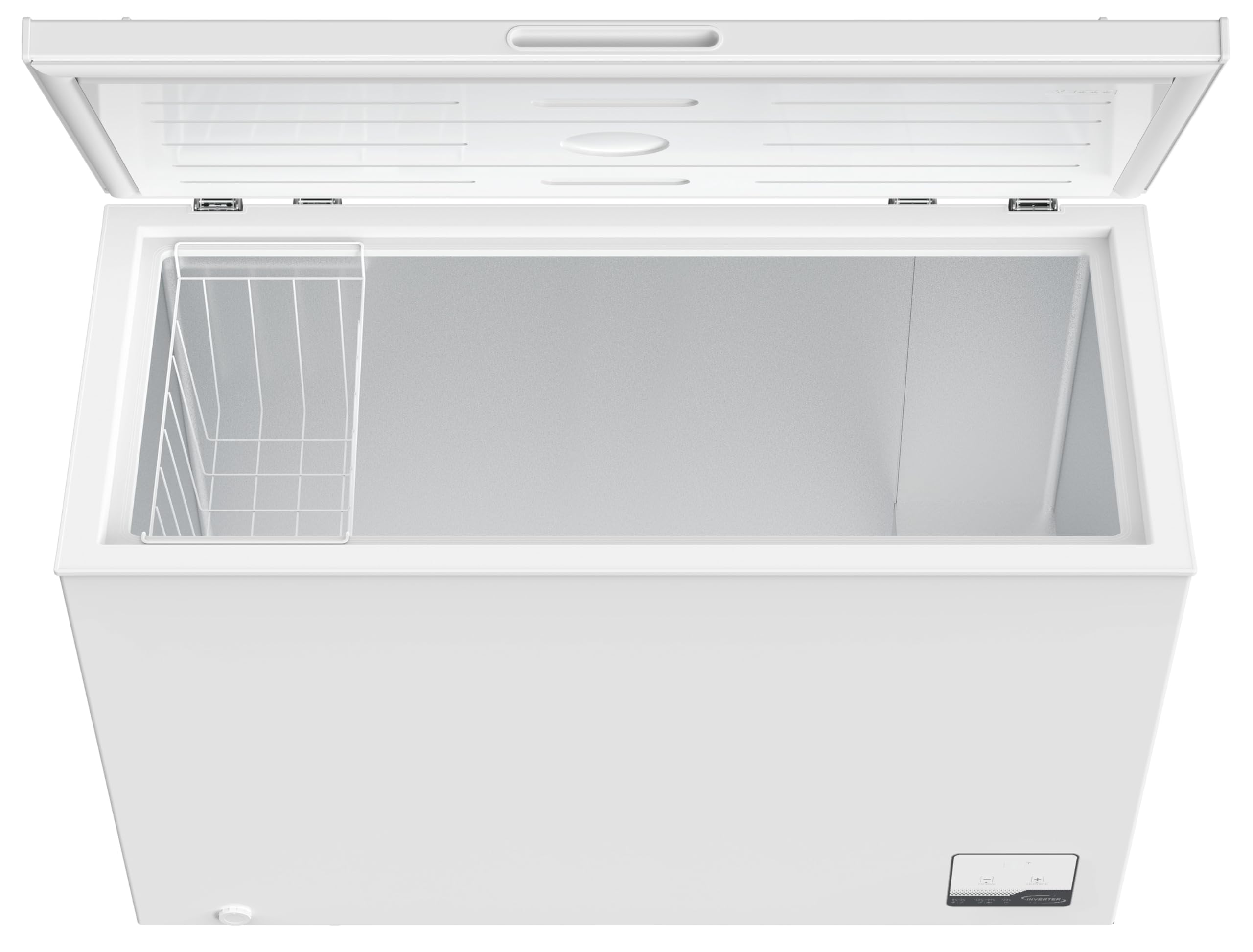 SCHOEPF GT300SD Gefriertruhe 299 L Weiß 83,5 x 112,5 x 61 cm Energieklasse D LED-Beleuchtung Schnellgefrieren 39 dB 4-Sterne-Kennzeichnung Freistehend