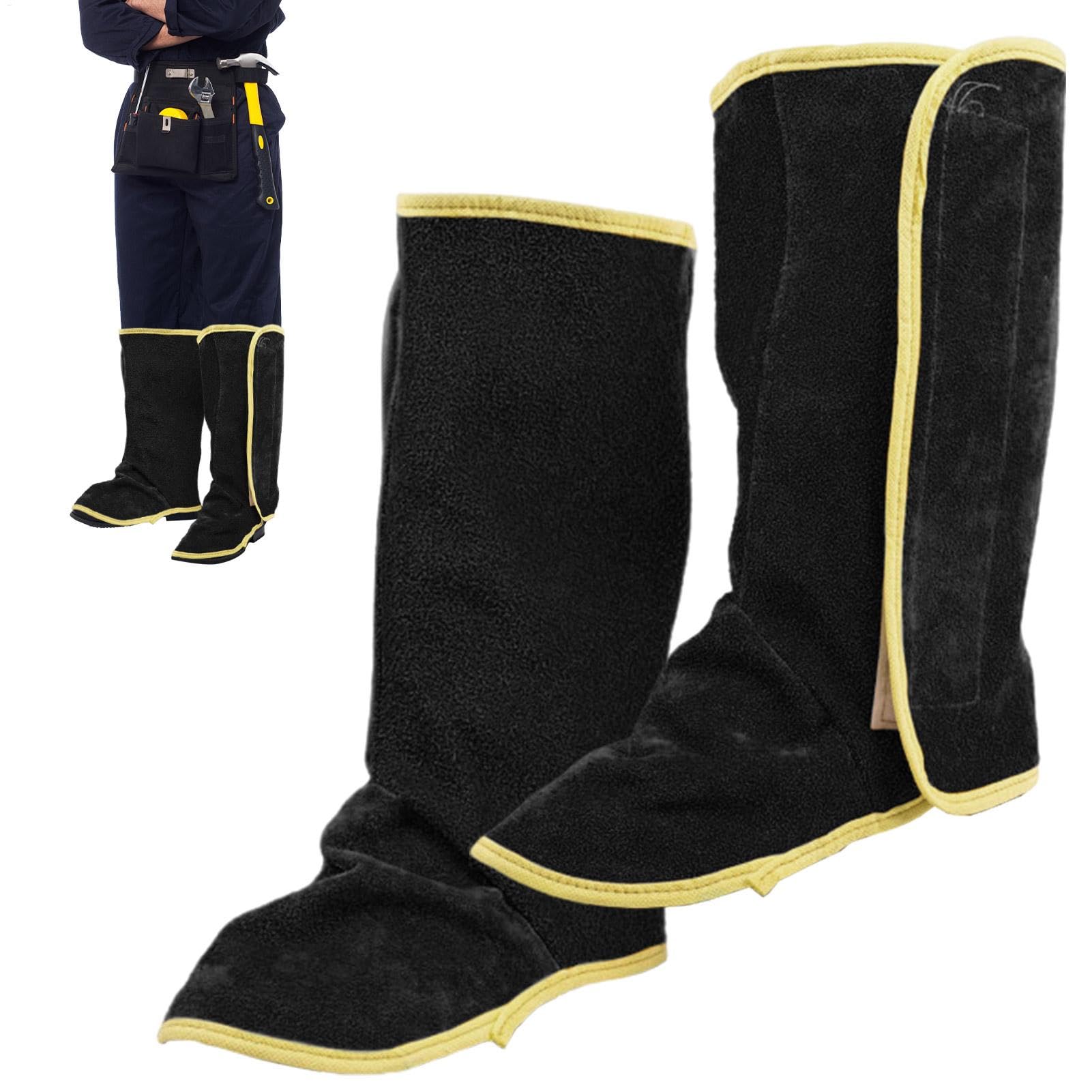 Spats de soudage en cuir pour protéger vos chaussures à l'atelier de métallerie