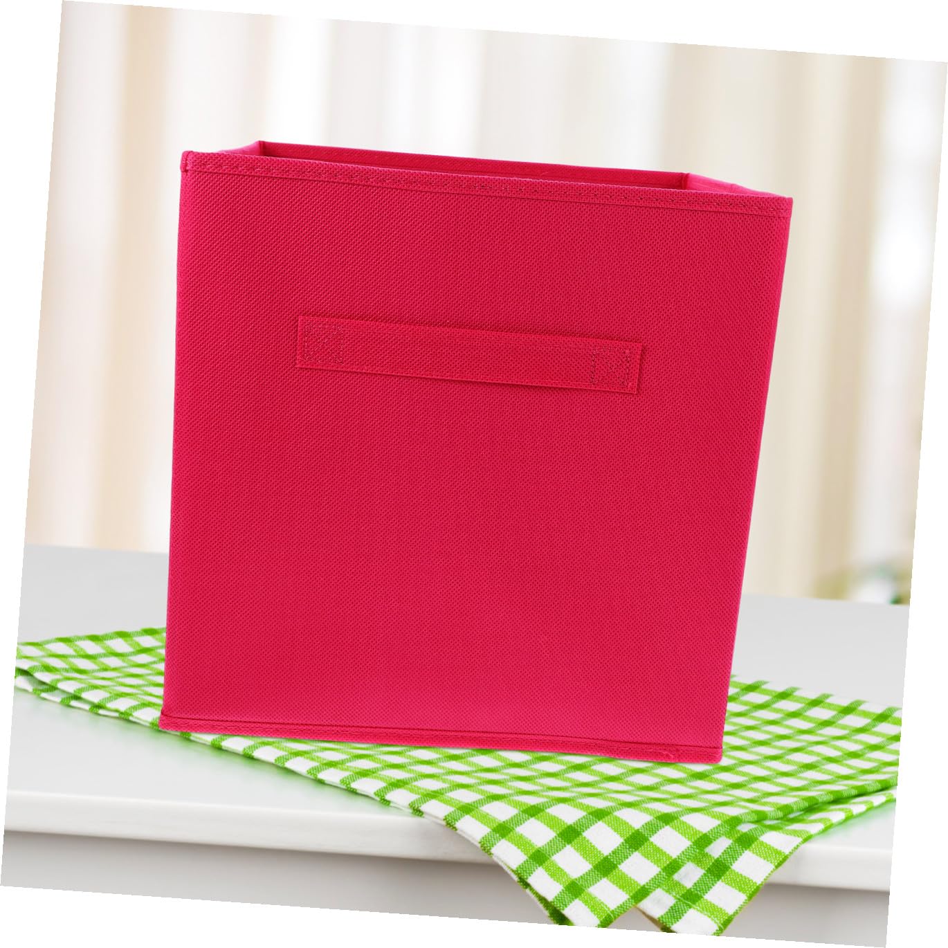 Boîte de Rangement Tissu Cube Pliable 4 Pièces pour Vêtements