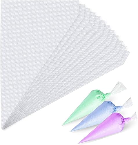 Mini bolsas para tuberías, 100 piezas desechables de 11.8 pulgadas, bolsas de pastelería para glaseado de crema, antiestallidos y antideslizantes,