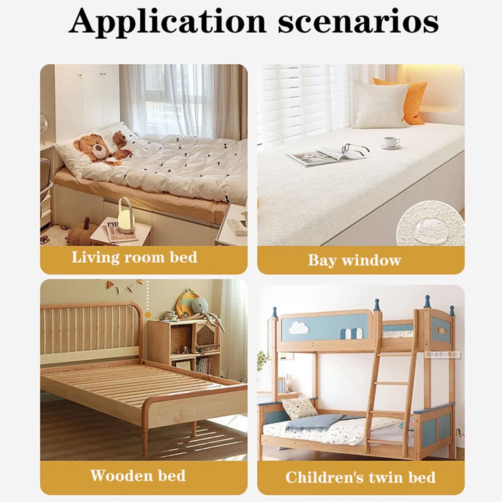 Colchones, Colchón De Palma De Fibra De Palma De Látex Natural, Colchón Plegable For Cama Individual, Dureza Y Suavidad Moderadas, Especialmente Diseñado For Estudiantes(90 * 190CM*8CM)