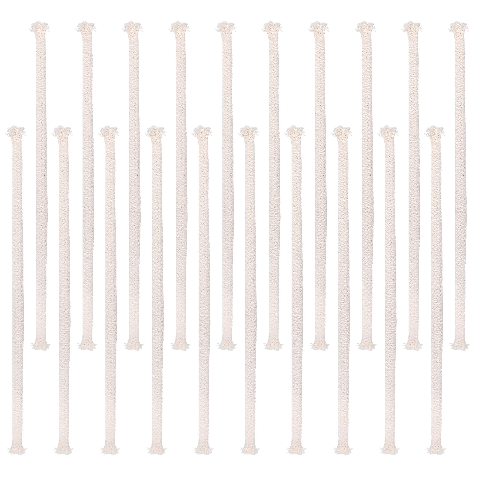 Lot De 6 Mèches Rondes En Coton – 10 Mètres, Diamètre 6 Mm, Pour Lampes à Huile Et Bougies