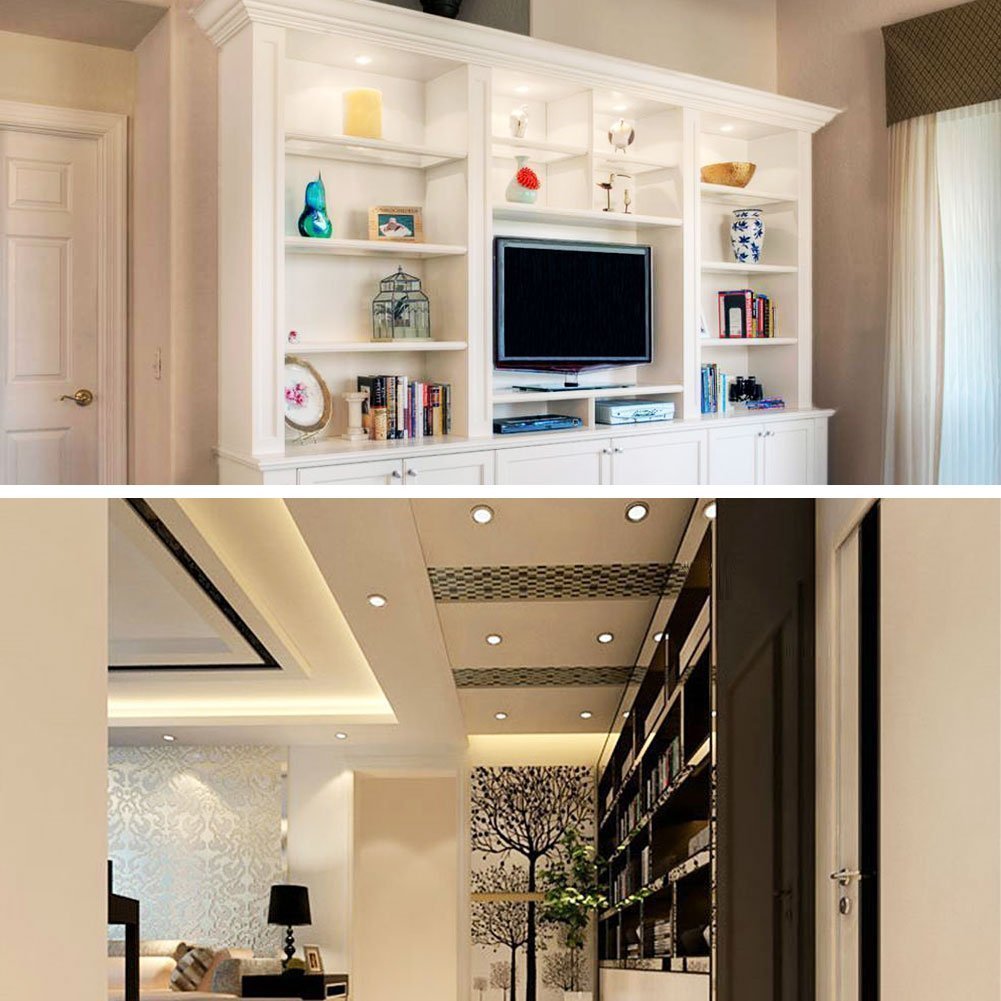 Lámpara de techo empotrada en superficie LED Lámpara Downlight 3W Blanco frío proyector para cocina, armario, pasillo