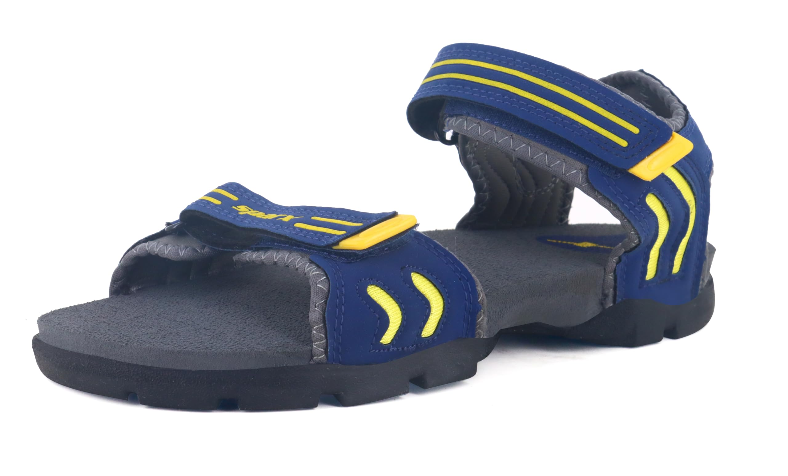 Men SS-106 Navy Blue Grey Floater Sandals (Size - 10)-image-5