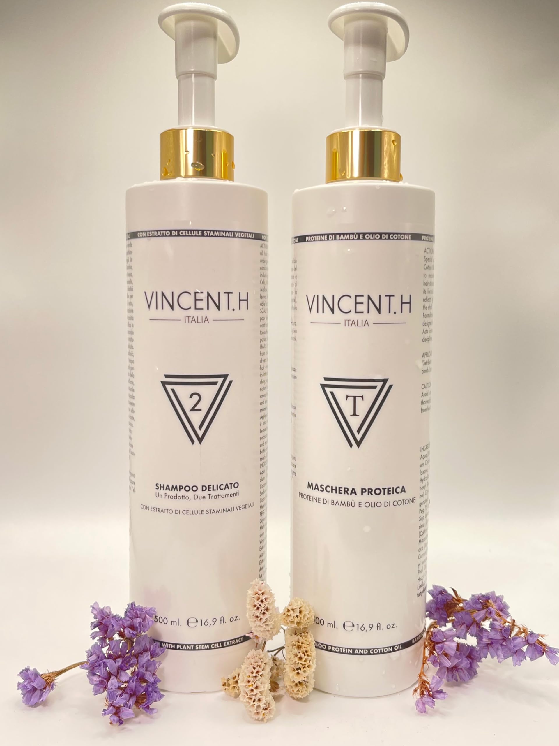VINCENT.H MASCHERA PROTEICA - Proteine di Bambù E Olio di Cotone (500ml)