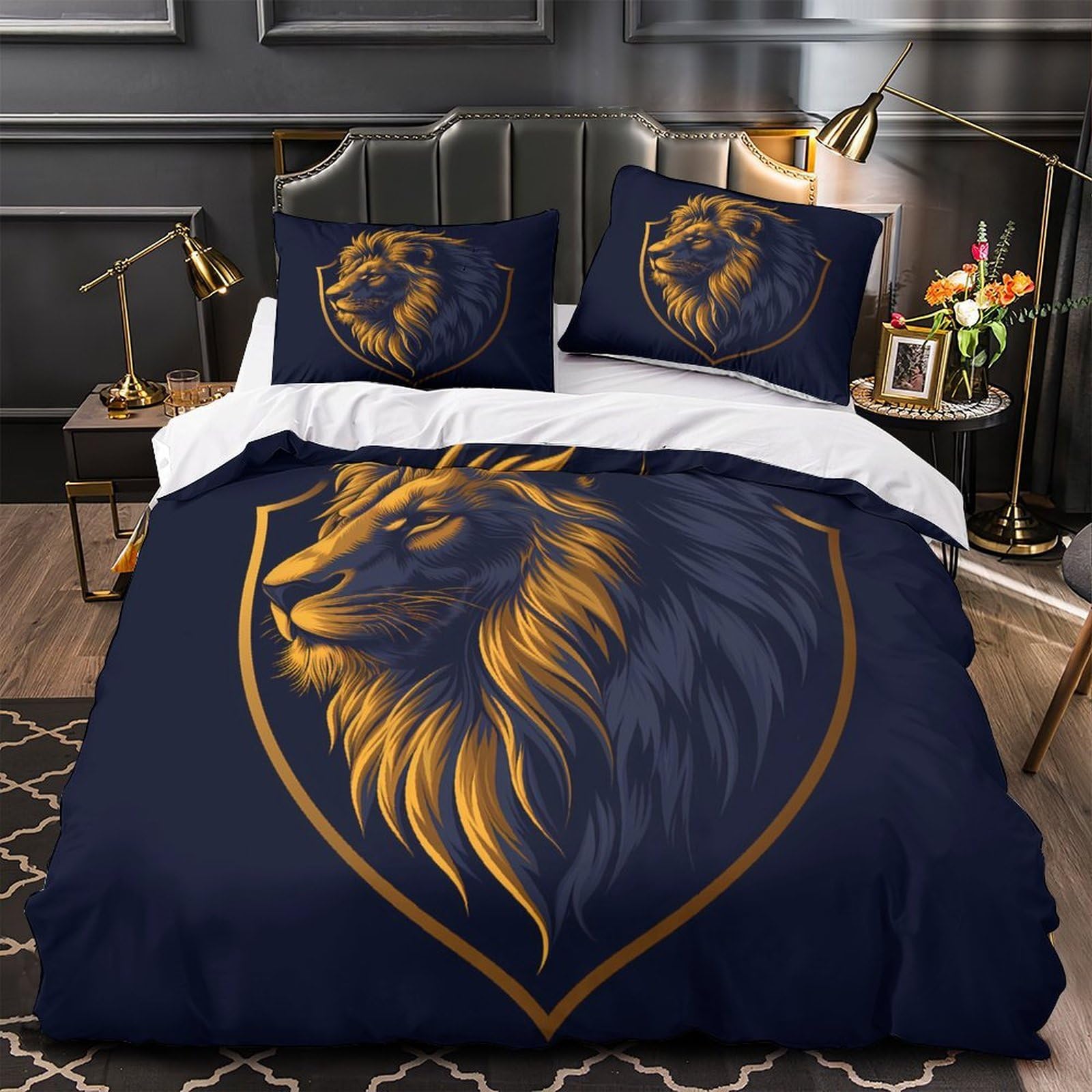Parure de lit océan en microfibre respirante pour une chambre style vacances