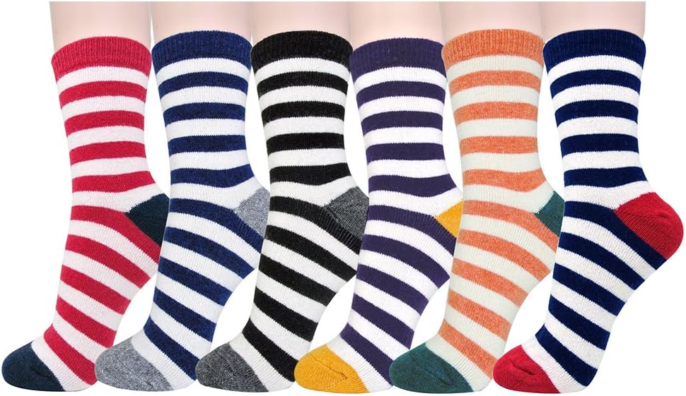 NY COTTONCLUB Women’s Warm Winter Casual Comfort Knit Wool Crew Socks, One Size (5-9), Made in Korea