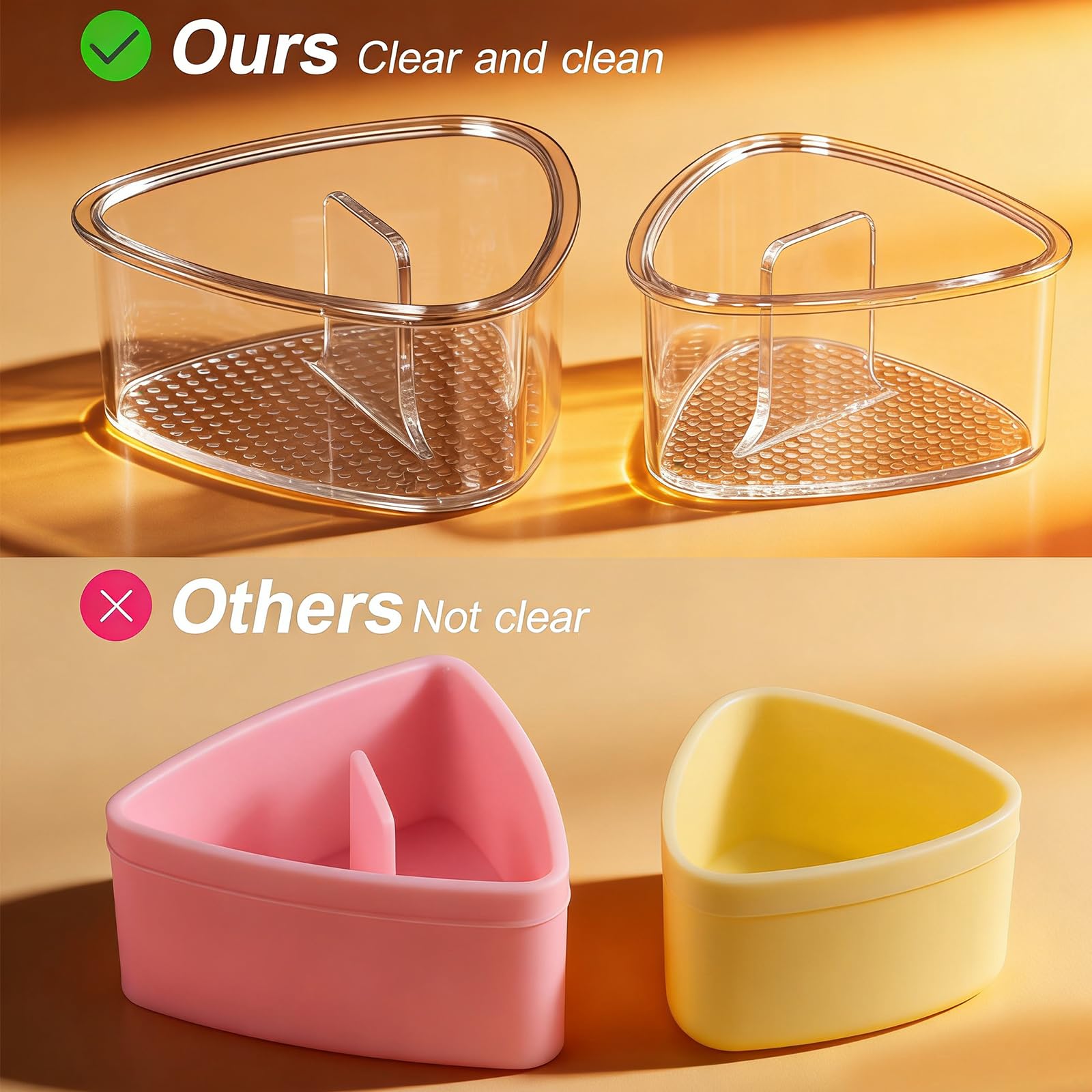 Amazon.com: 2PCS Clear Large Onigiri &Triangle Rice Ball Mold for