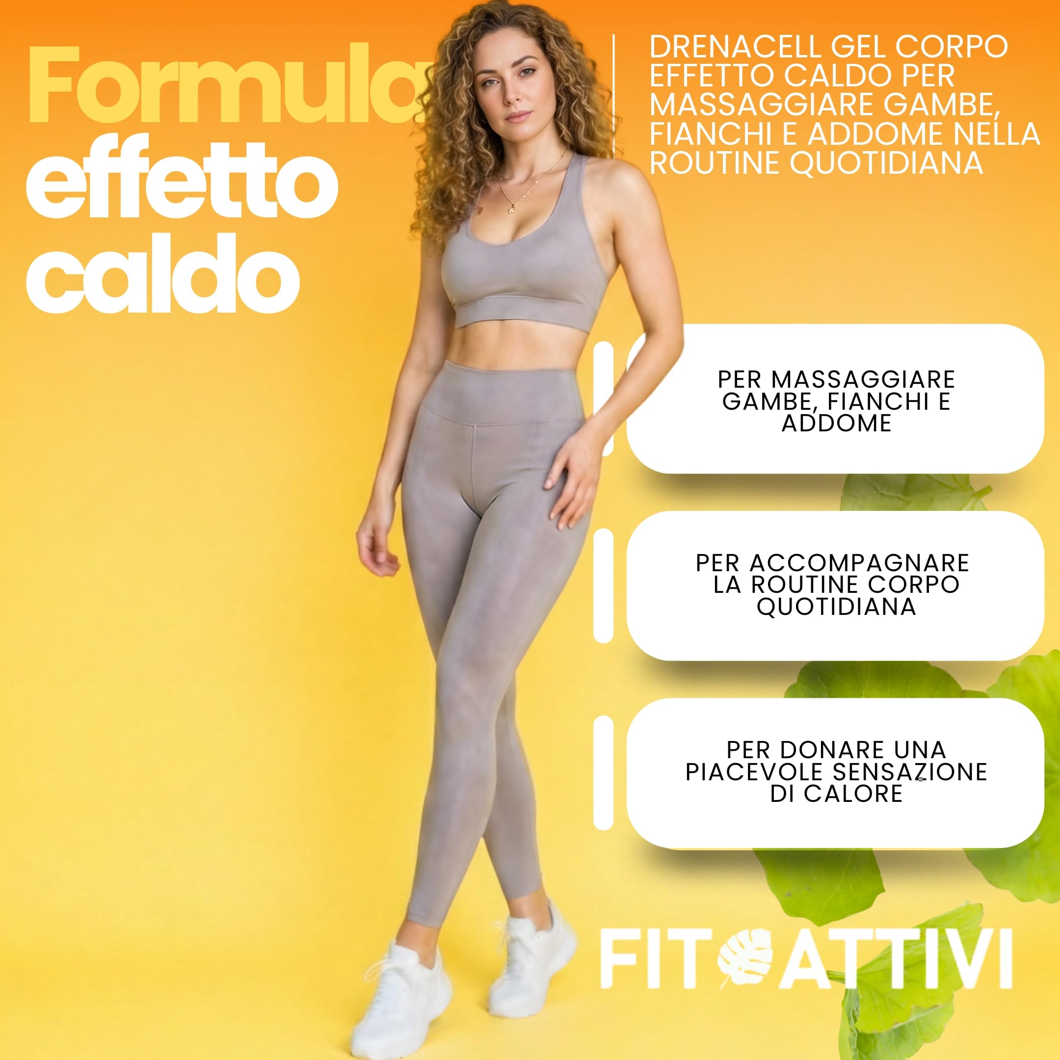 Crema Anticellulite Forte 550ml Crema Drenante Gambe, Fianchi, Addome Effetto Caldo, con Escina e Centella Asiatica Made in Italy