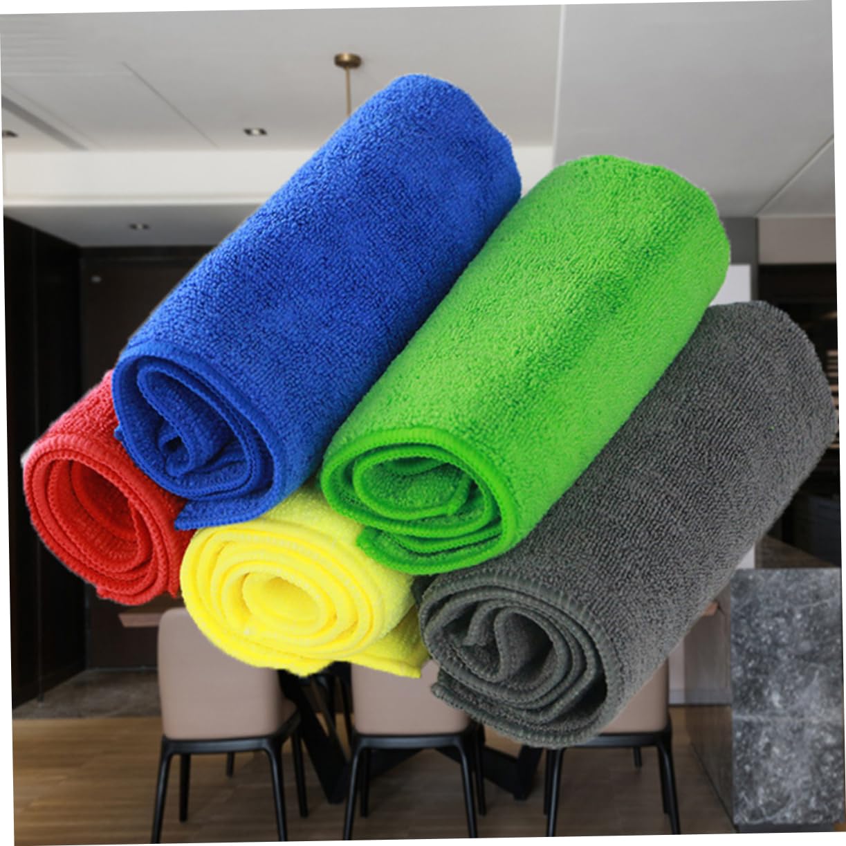 Healifty 12 Piezas Paños De Cocina Antiadherentes De Microfibra Paños De Cocina para Aceite Limpieza