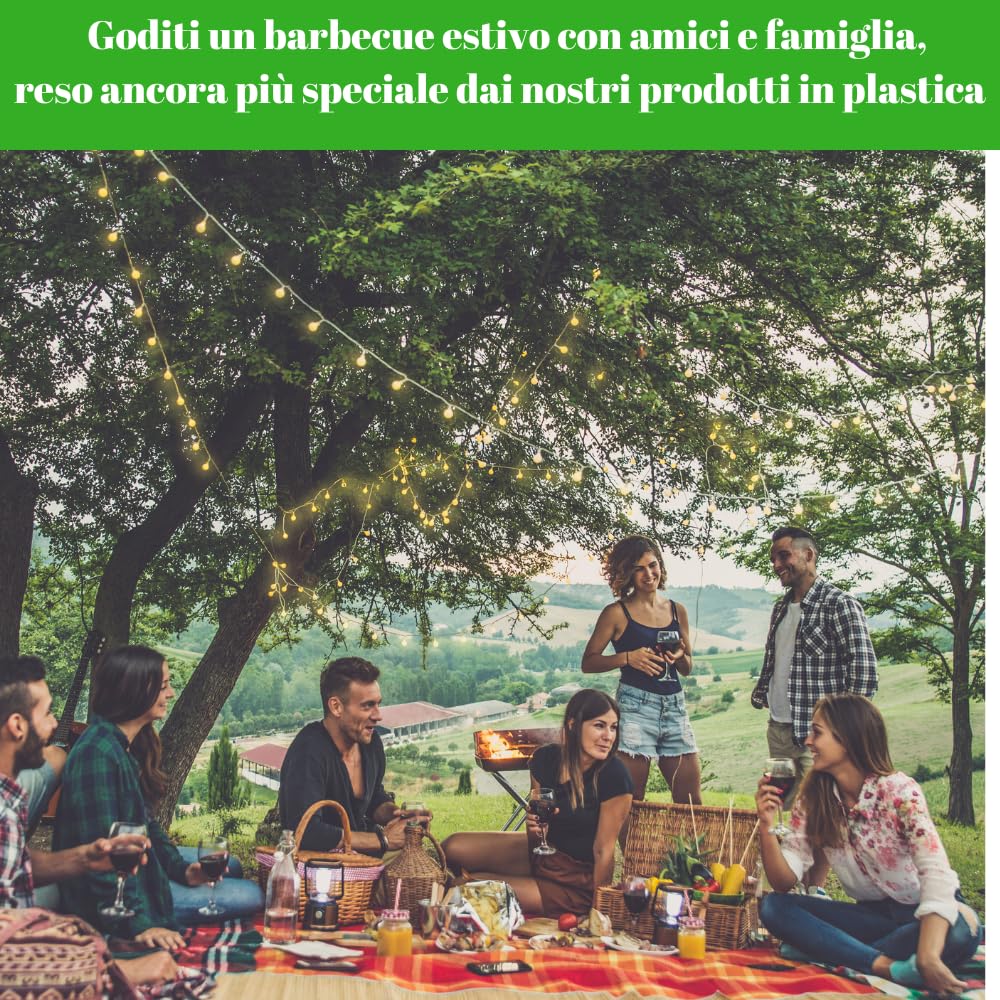 marketcaffe 500 COLTELLI bianchi riciclabili e riutilizzabili, lunghezza 16,5 cm, lavabili in lavastoviglie, ideali per feste, pic-nic, catering, eventi e uso quotidiano in cucina