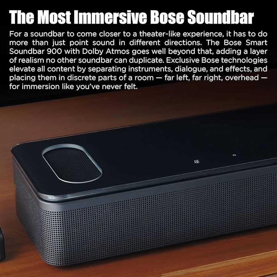 Amazon.com: Bose Smart Soundbar 900 Dolby Atmos with Alexa