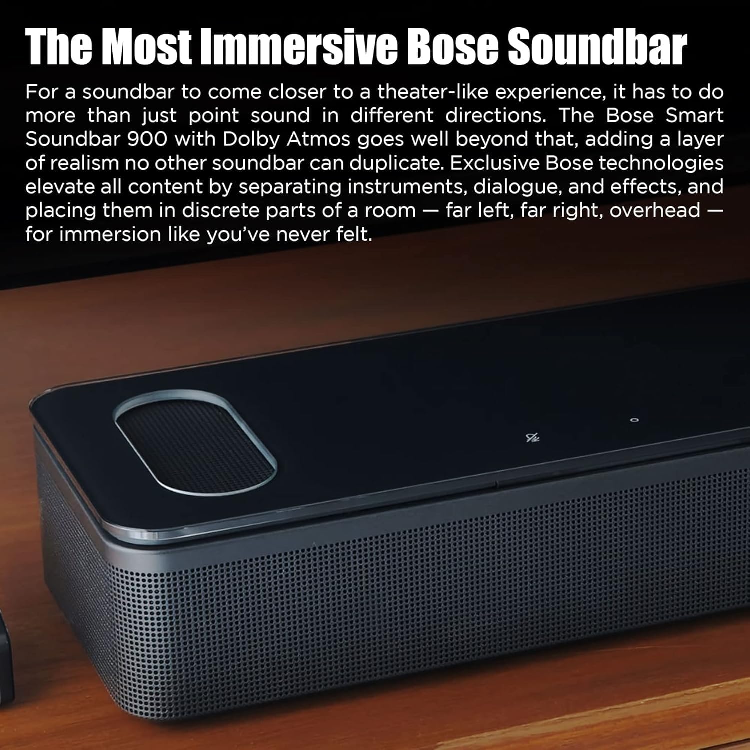 Amazon.com: Bose Smart Soundbar 900 Dolby Atmos with Alexa