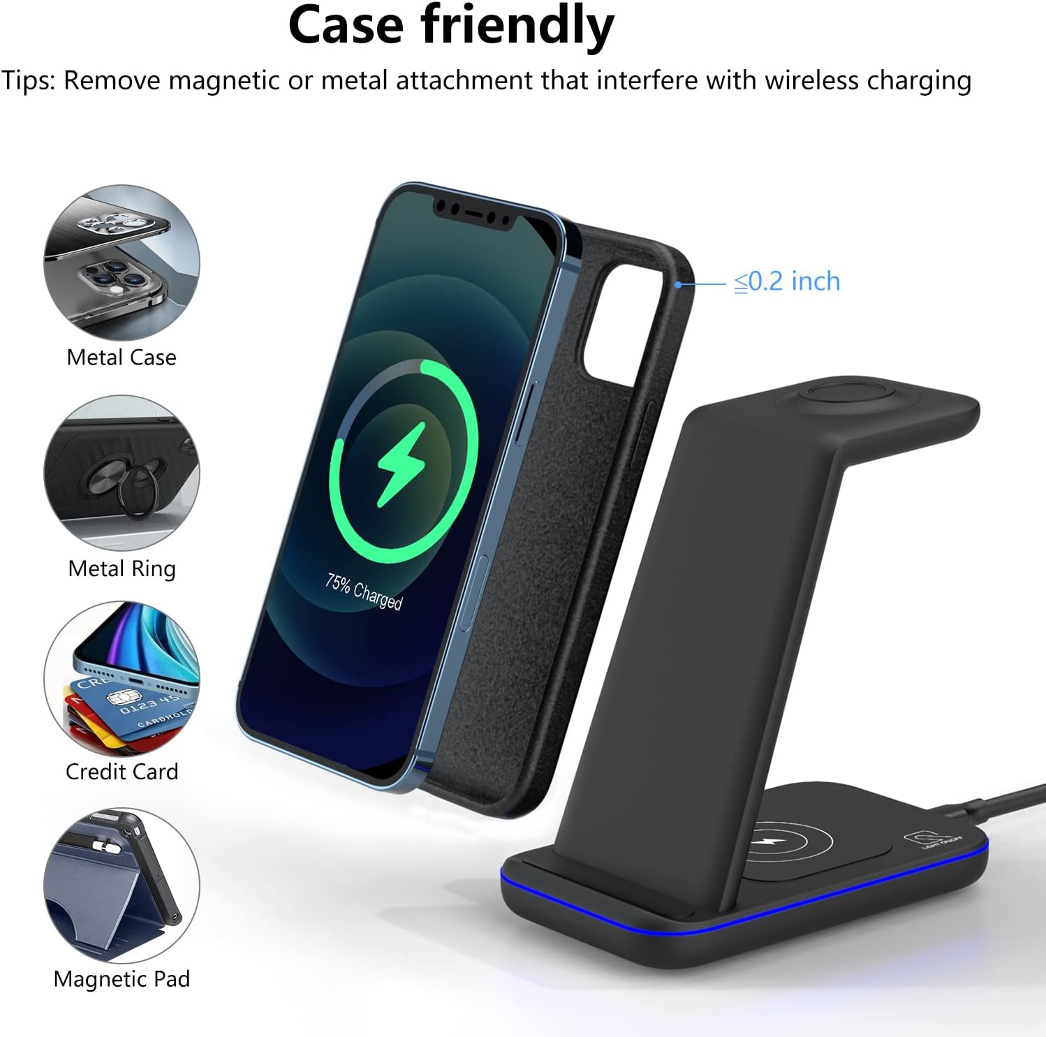 50% Off Discount Wireless Charger,ZHIKE 3 in 1 Qi-Certified 10W Fast Charging Station for Apple iWatch Series 6/SE/5/4/3/2/1,AirPods,Wireless Charging Stand Compatible with iPhone 13/12/11 Series/XS MAX/XR/Samsung Free Shipping Over $50 Wireless Charger,ZHIKE 3 in 1 Qi-Certified 10W Fast Charging Station for Apple iWatch Series 6/SE/5/4/3/2/1,AirPods,Wireless Charging Stand Compatible with iPhone 13/12/11 Series/XS MAX/XR/Samsung