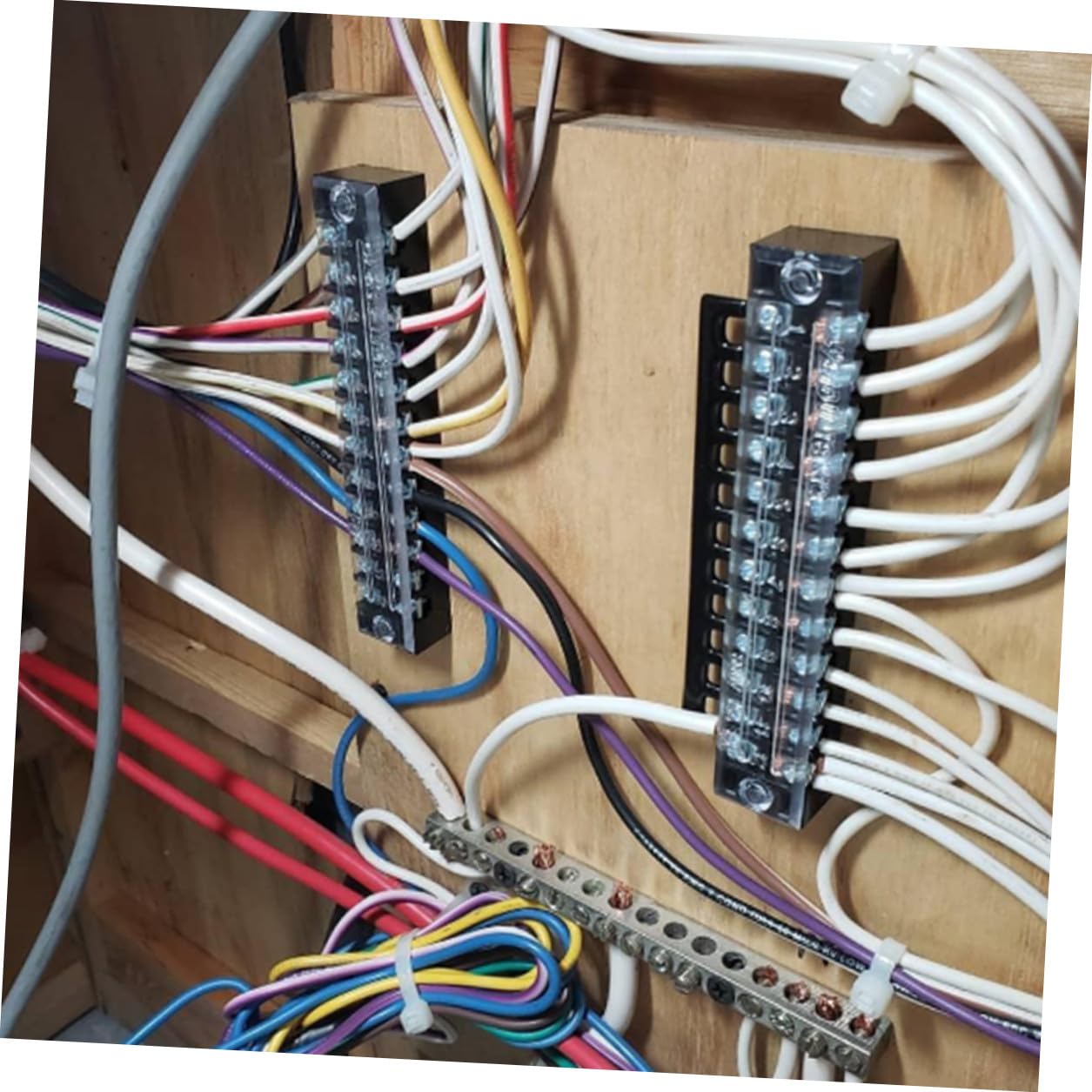 5 Sätze Polige Schraubklemmenleiste Dual Row Terminal Block mit Isolationsbarriere und Robuster Schraube Schwarz Elektrische Anschlussleiste für Sichere Stromverbindungen