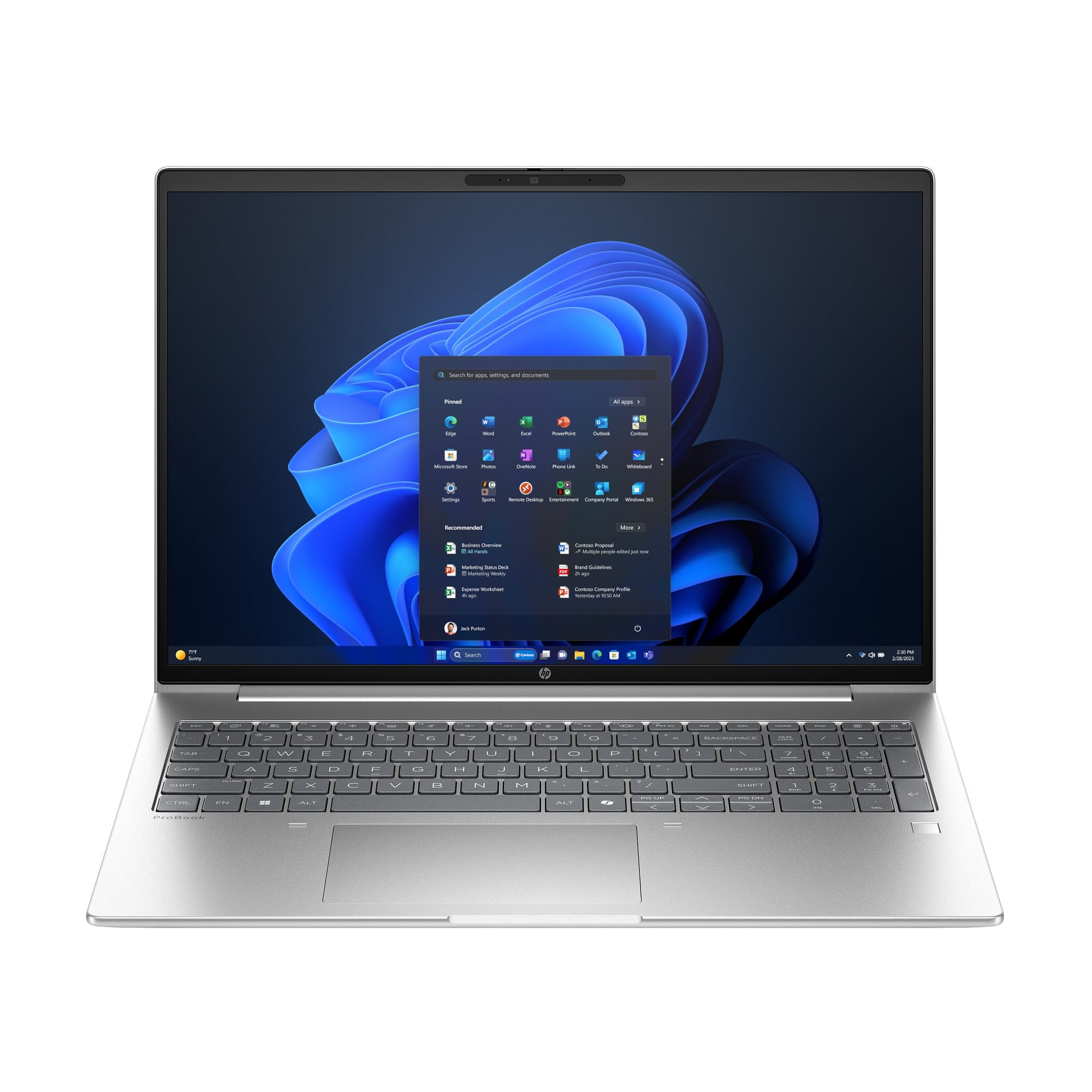 HP ProBook 4 G1i Laptop 16" WUXGA – Intel Core Ultra 5 – 16GB DDR5 High-Speed RAM – 512GB SSD – Windows 11 Pro – Tastaturbeleuchtung – Business Notebook