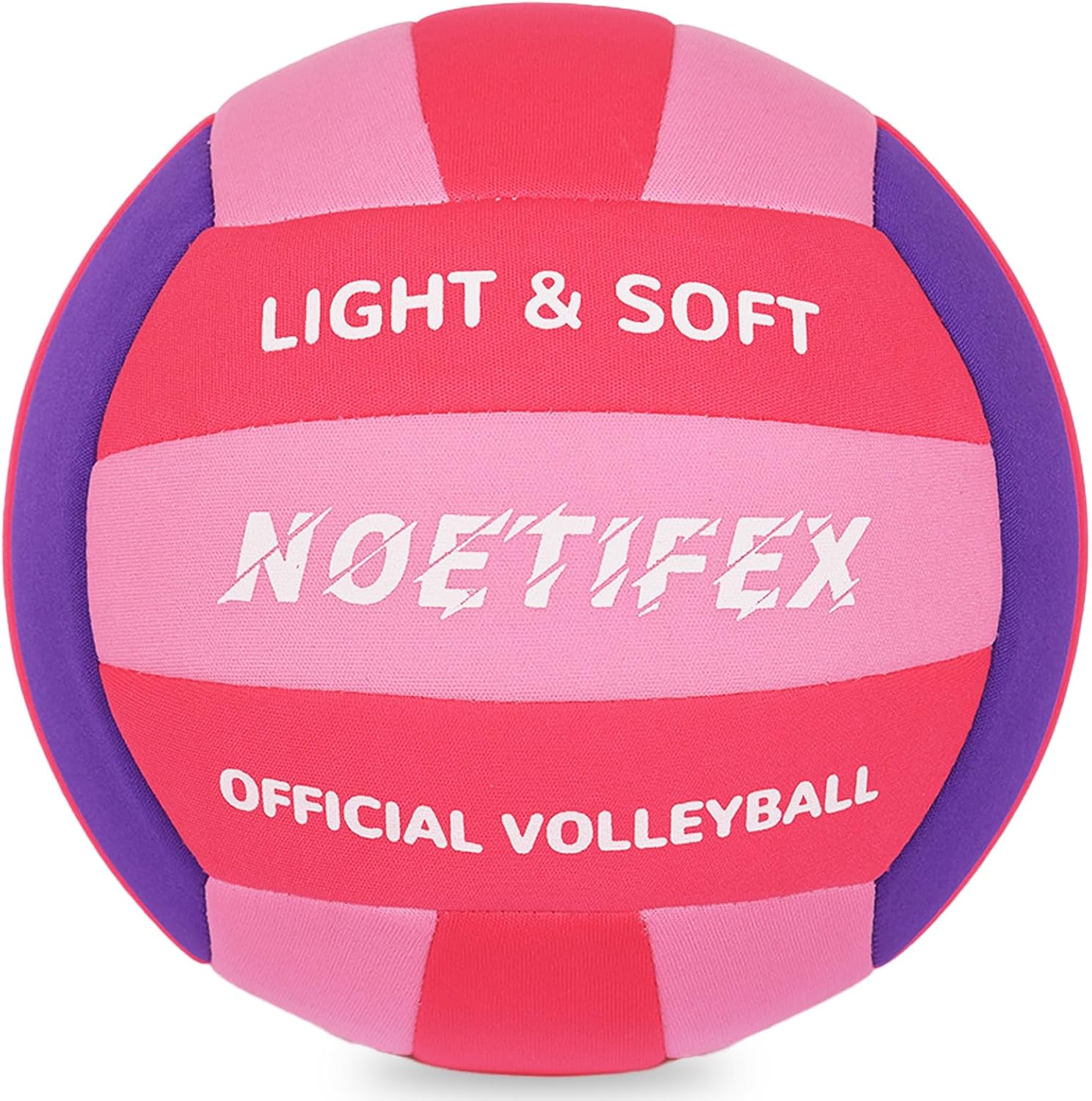 Soft Volleyball-Super Soft Fabric Light Volleyball for Indoor Practice Safe and Quiet Kids Youth Beginners House Yard Training Practice Games(Deflated)