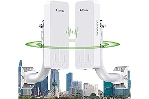 Adalov CPE660 Long Range Wifi Wireless Bridge, 3KM Outdoor Wireless Bridge 5.8G...