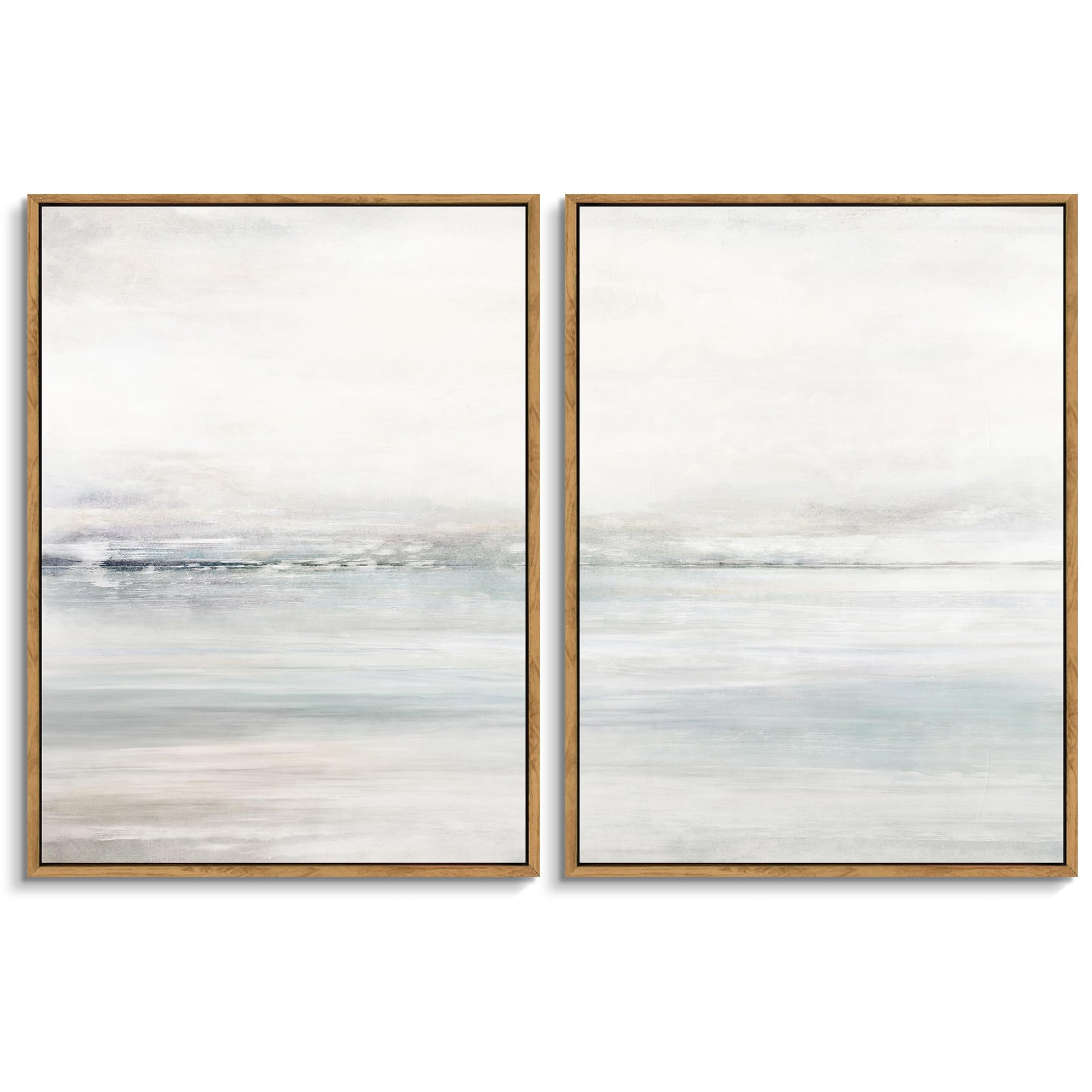 Gardenia Art Ocean Beach Canvas Wall Decor Set of 2