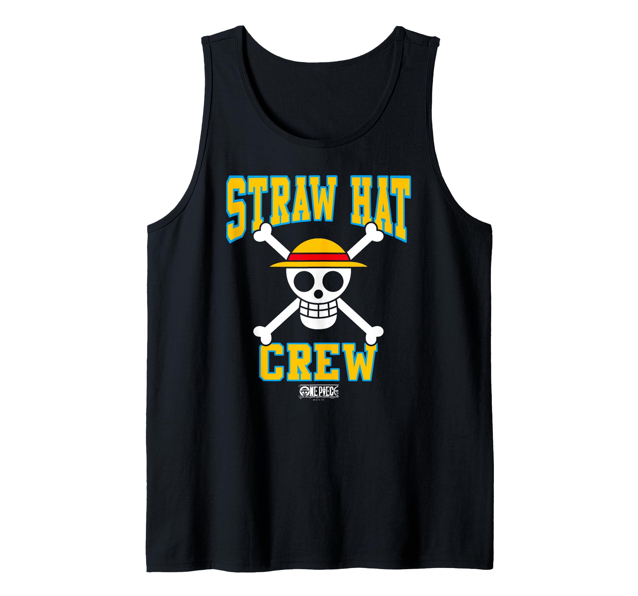 One Piece Anime Straw Hat Crew Athletic Type Jolly Rogers Tank Top