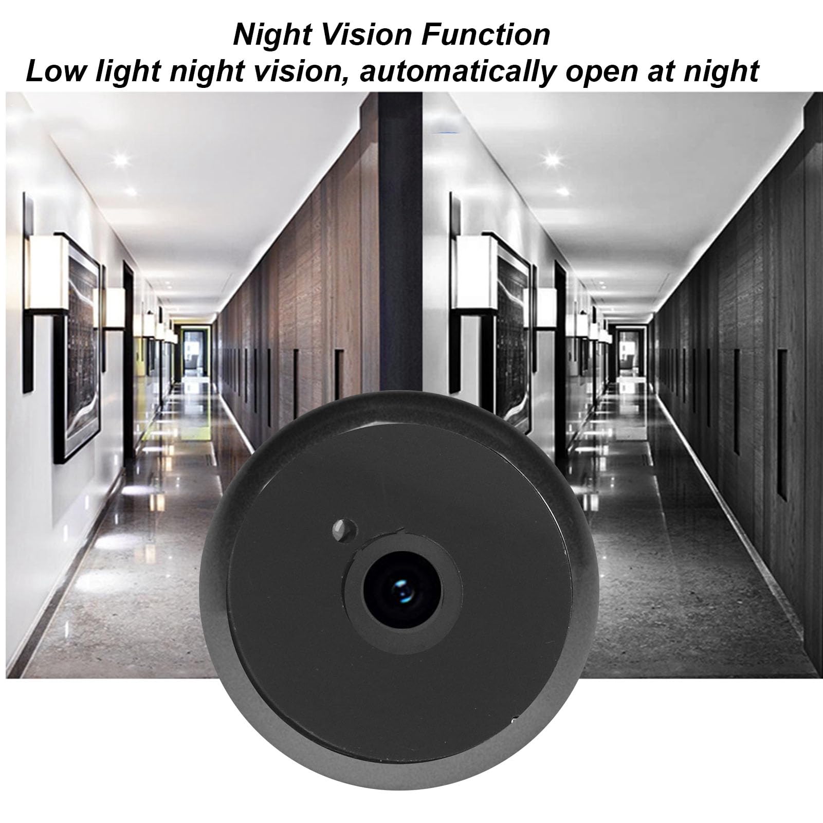 Timbre con Video 1080P, Pantalla LCD HD de 3,97 Pulgadas, Gran Angular de 135°, Visión Nocturna, Cámara de 2MP, Detección de Movimiento, con Carga Tipo C, para Hotel