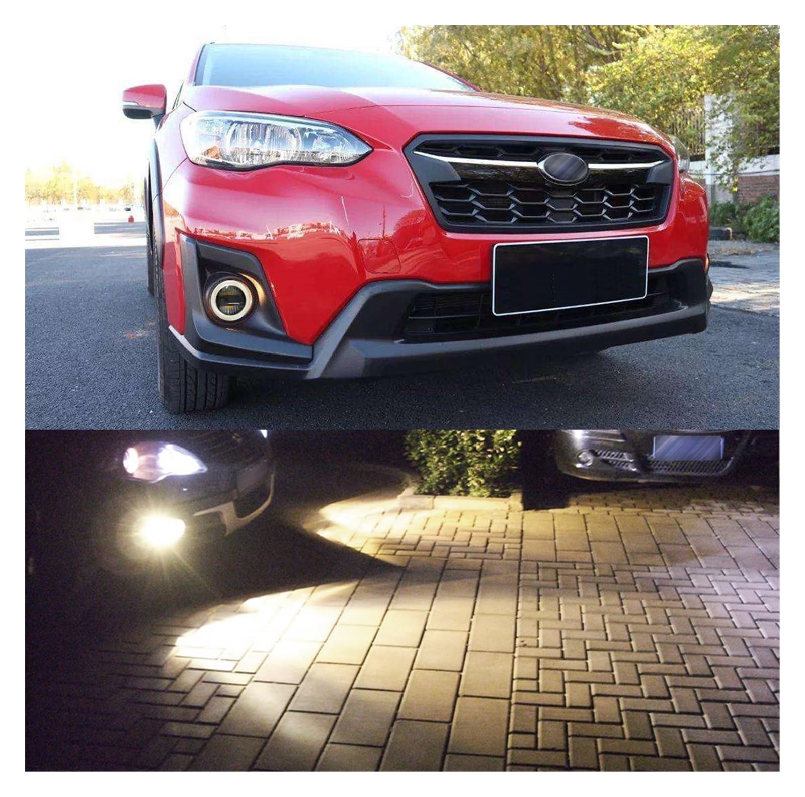Phares Antibrouillard LED Pour Dacia Duster/Logan/Sandero - 8000LM, 30W, H8/H11, Blanc (paire)