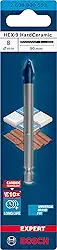 Bosch Broca para porcelanato EXPERT HEX-9 Hard Ceramic 8x90mm