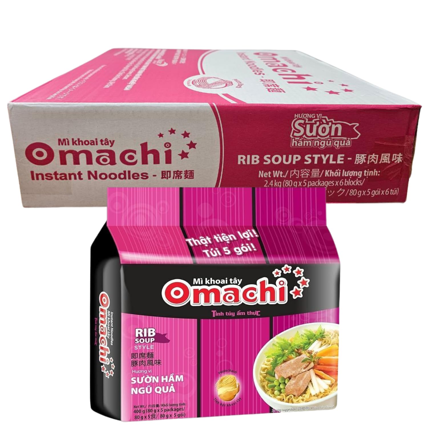 Amazon.co.jp: オマチ ベトナム インスタントラーメン 豚肉風味 1
