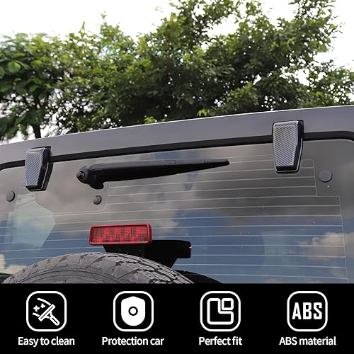 Vista 150 de Voodonala Cubierta de bisagra para puerta trasera derecha e izquierda para Jeep JL 2018-2025 Jeep Wrangler JL JLU Accesorios exteriores, negro