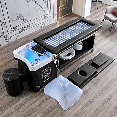 Head Massage Bed Multi-Functional Shampoo Salon Water Circulation Therapy Fumigation Moxibustion Beauty Treatment