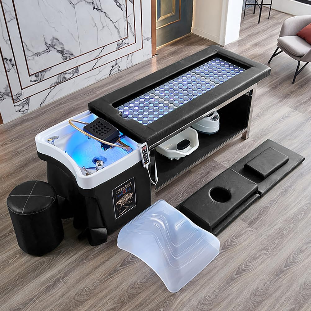 Head Massage Bed Multi-Functional Shampoo Salon Water Circulation Therapy Fumigation Moxibustion Beauty Treatment