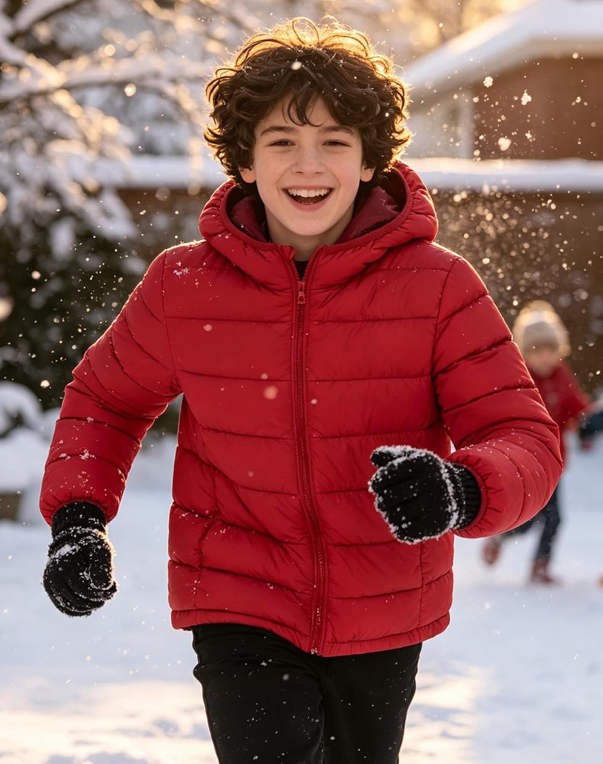 Lovekider Boys Winter Coat 4-16Y Lightweight Down-alternative Puffer Jacket