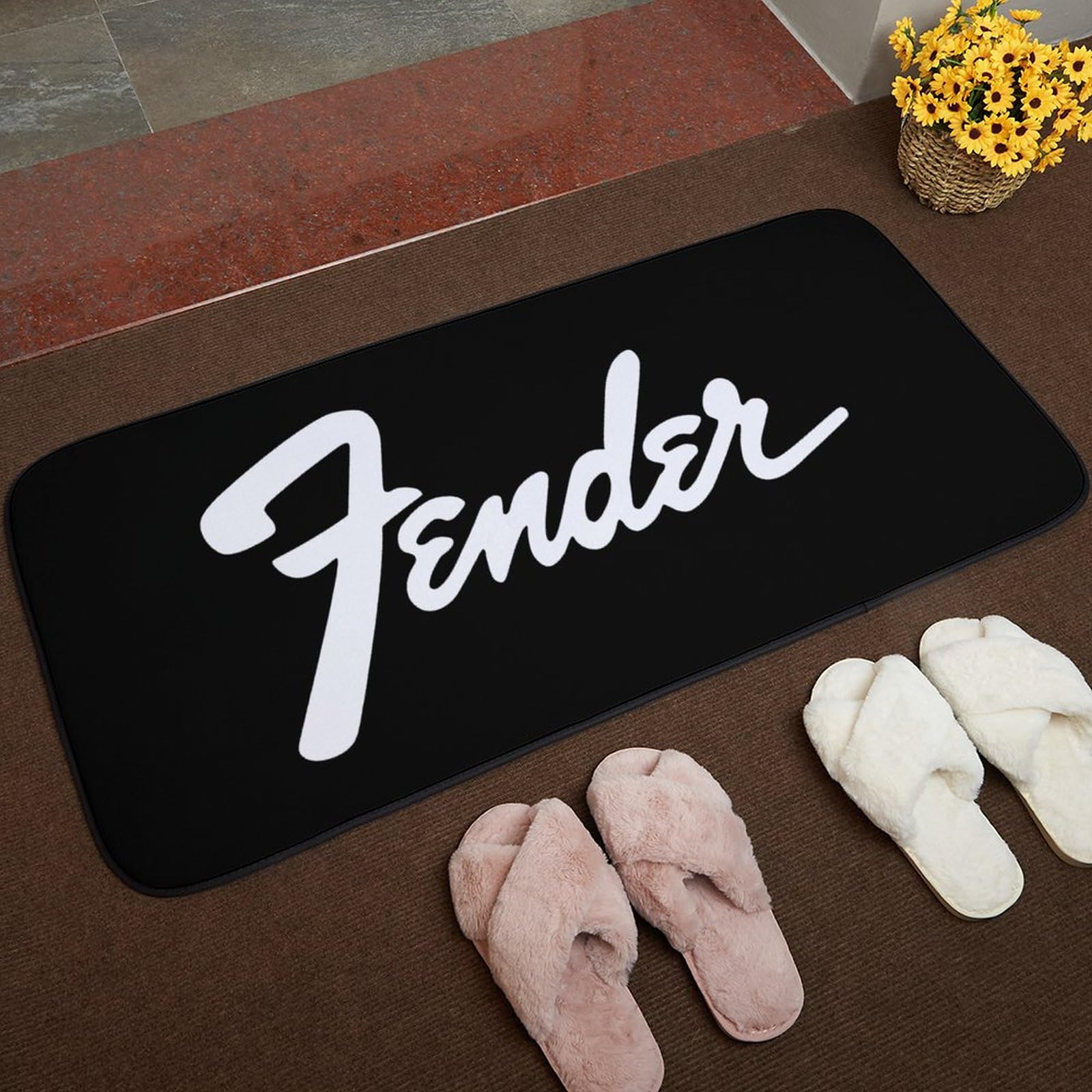 Amazon | Fender Logo カーペット ラグマット 絨毯 フロアマット 