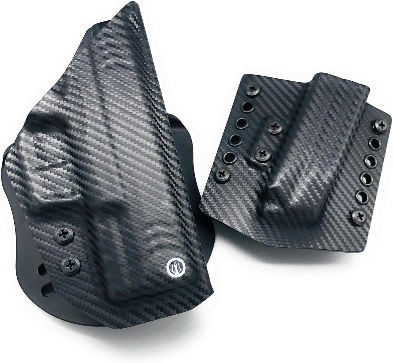 Neptune Concealment Kydex OWB Paddle Holster & Mag Pouch for M&P Shield 9mm - Veteran Made USA - Chronos Series