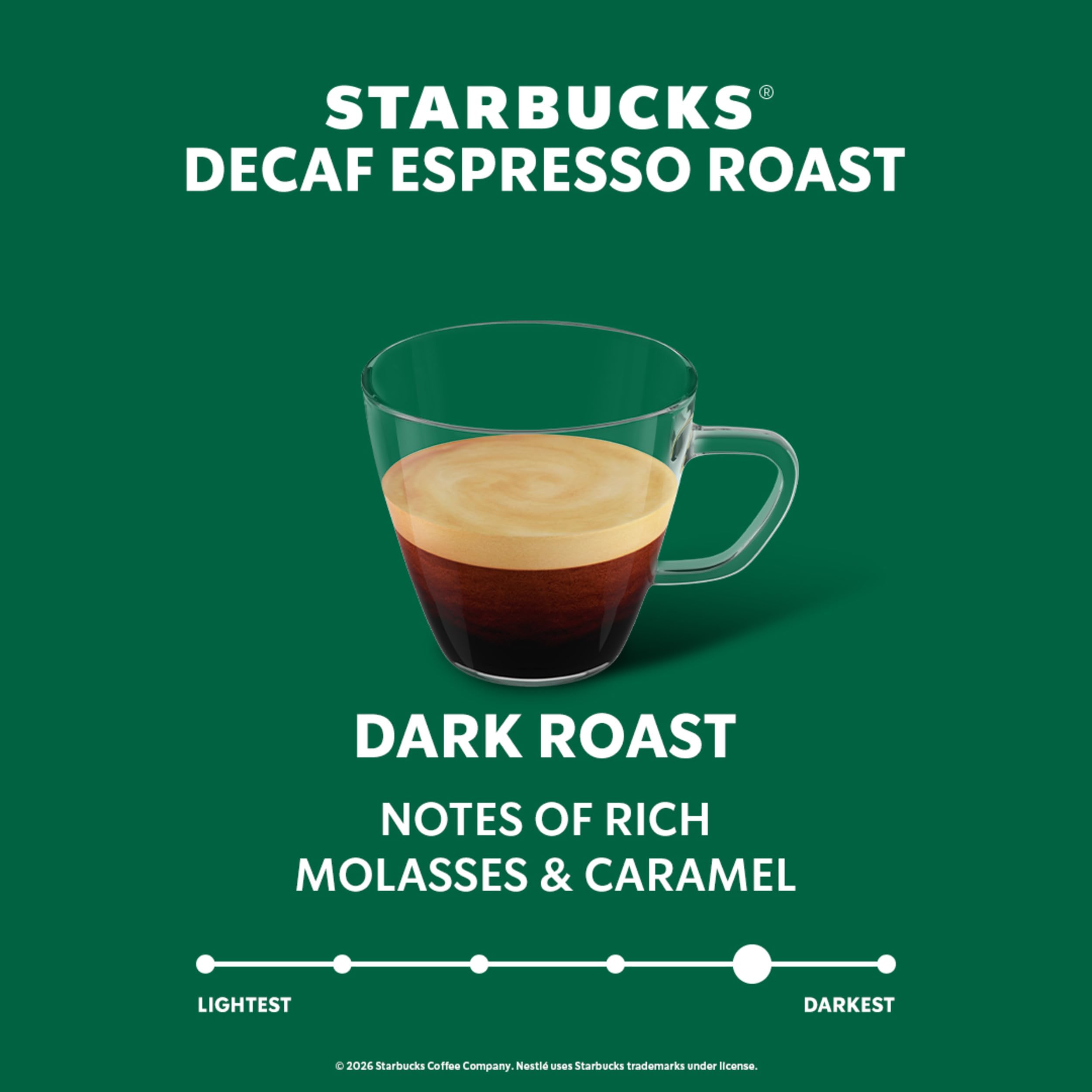 Starbucks Decaf Espresso Roast By Nespresso, Capsule, Box, 2.01 Oz