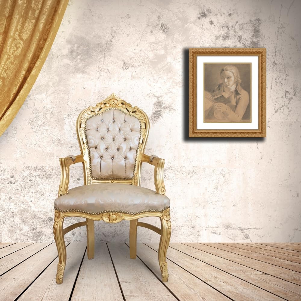 ArtDirect Bildnis Friedrich Perthes (1799) Custom Framed Art Print Giclee Print or Canvas Options with Various Sizes and Customization by Philipp Otto Runge