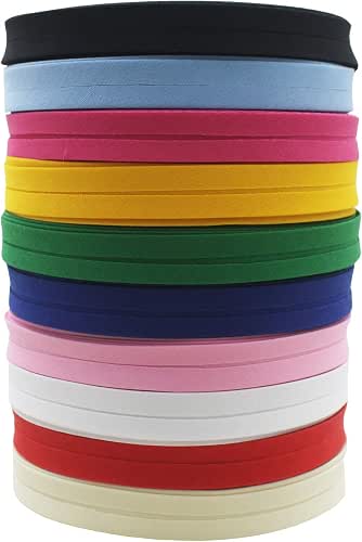 12mm 1/2" Single Fold Bias Tape Bias Binding for Sewing