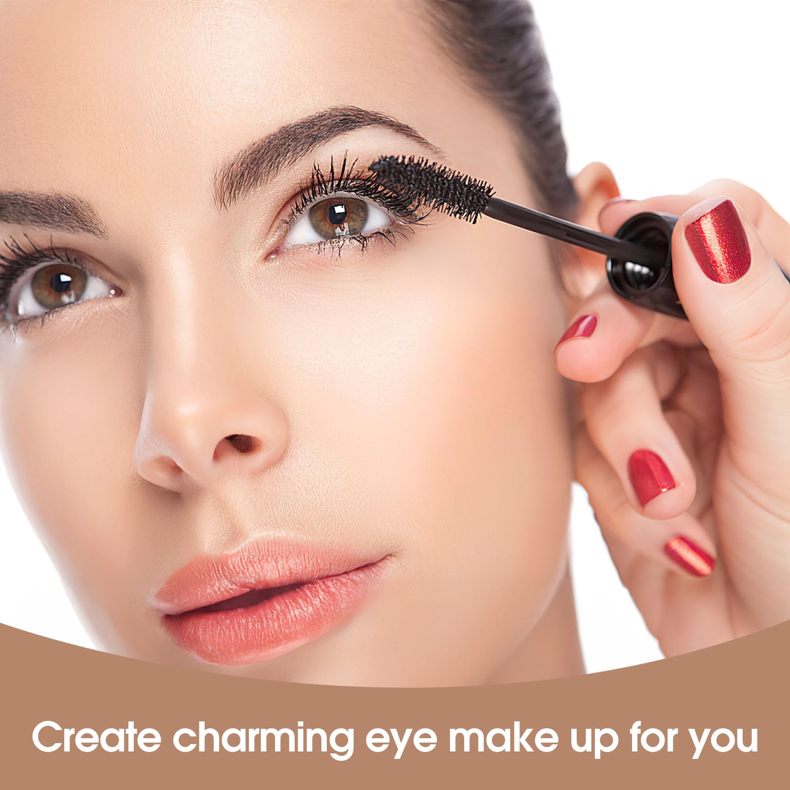 6 Stück Leere Mascara Flasche,Nachfüllbare 10 ml Wimperntusche Tube,Transparente Mascara Tube mit 3 Transferpipetten und 6 Gummieinsätzen für Rizinusöl Wimperncreme Füllung (schwarz+silber, 10ml)