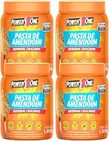 Kit 4x Pasta de Amendoim 1 Kg Cada - Power1One - Sabor 4X CROCANTE