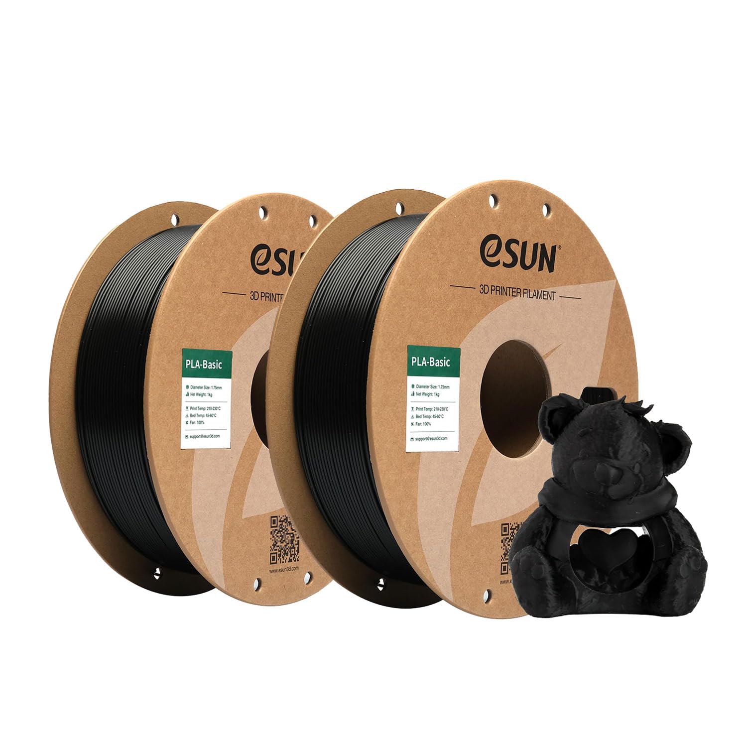 eSUN PLA Basic Filament 1.75mm, 1KG Spool (2.2 LBS) High Speed Printing 3D Printer PLA Filament,Designed for Fast Printing, Pink