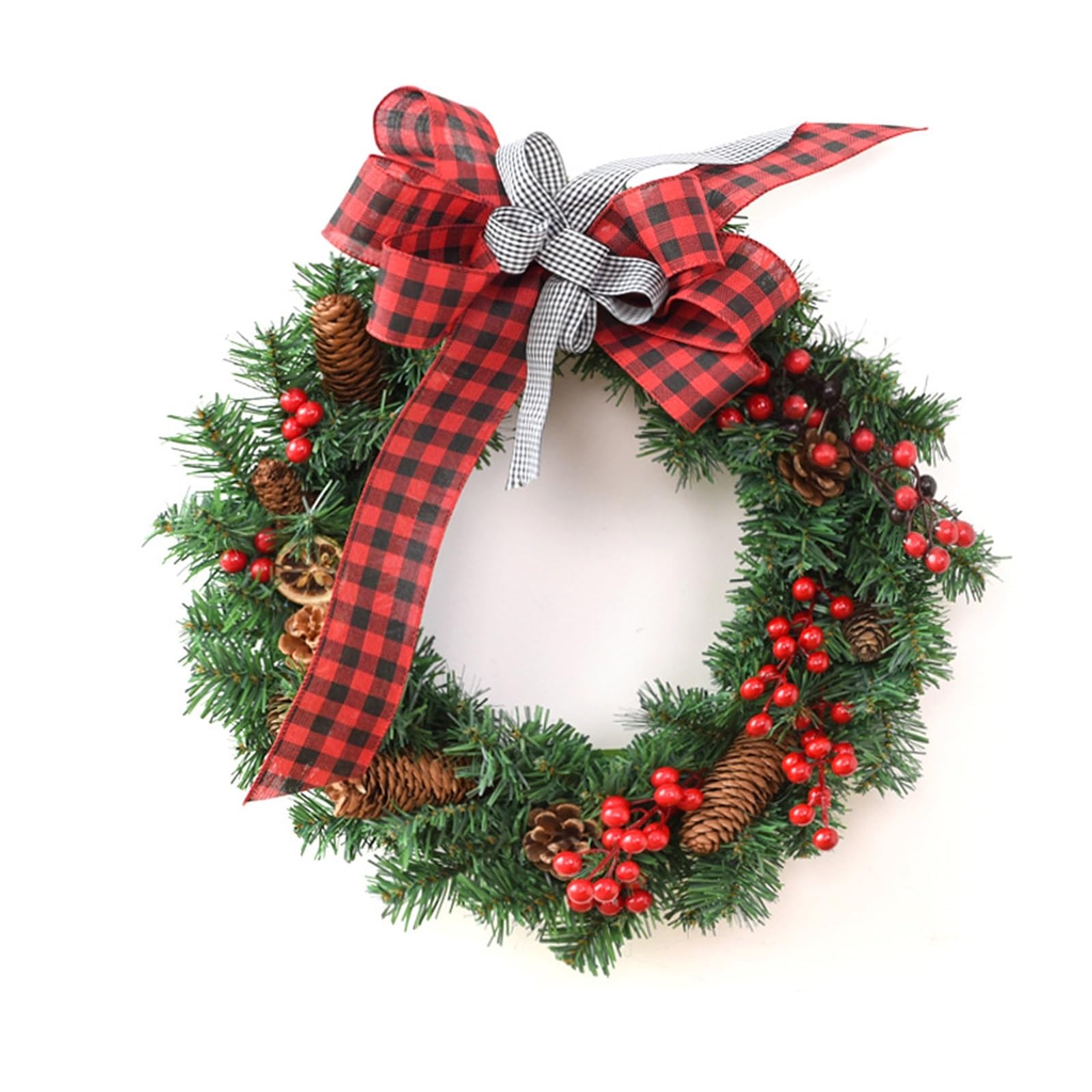 Türkranz Kreativer Weihnachtstürkranz, künstliche Girlande for Hausfenster, Wanddekoration, festliches Partyzubehör