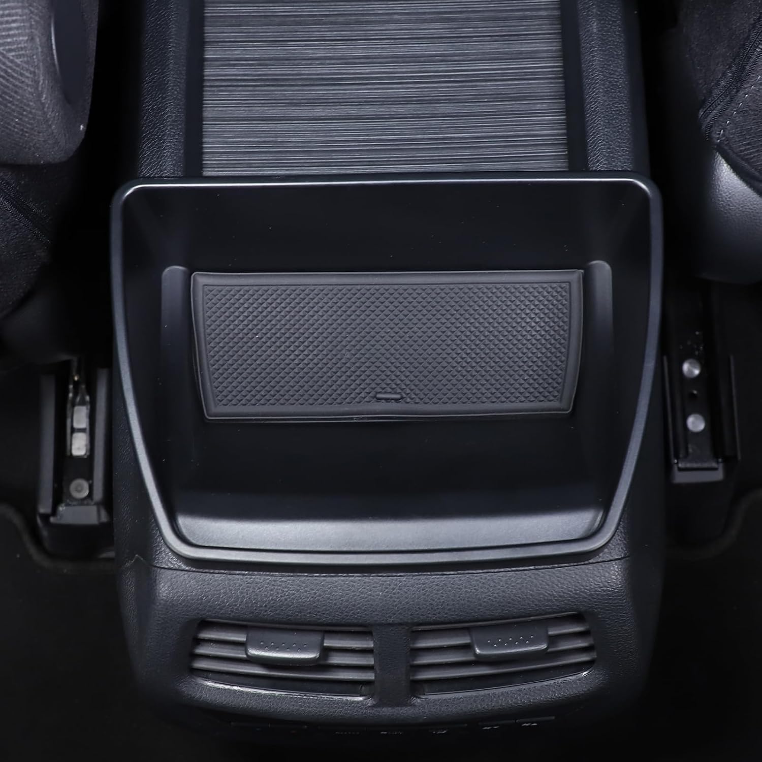 Center Console Organizer (Black, Rectangular) Compatible with Honda Pilot 2015-2022, Ridgeline 2020-2023, Passport 2019-2023