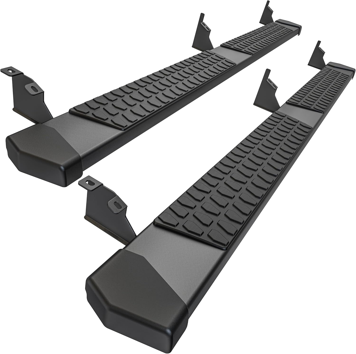 6 Inches Running Boards Side Steps Compatible with 2005-2023 Toyota Tacoma Double Cab