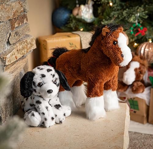 Miniatura 4 de The Petting Zoo Peluche de perro dálmata, regalos para niños, juguete de peluche de perro de 9 pulgadas