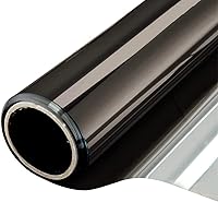 Vista 27 de WPCTEV - Película para ventana con efecto espejo unidireccional para privacidad diurna, control del calor y rayos UV, adhesión estática, plateado, 6