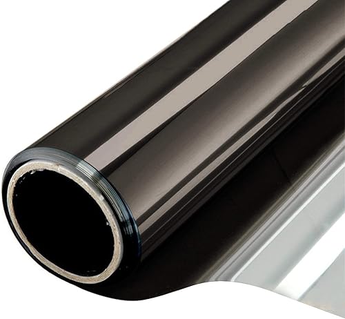 Miniatura 27 de WPCTEV - Película para ventana con efecto espejo unidireccional para privacidad diurna, control del calor y rayos UV, adhesión estática, plateado, 6