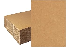50-Pack Multipurpose 9x12 Inch Corrugated Cardboard Sheets for Packing, Mailing, and Creative Activities
