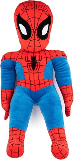 Marvel Spiderman Superhero Plush Pillow Buddy, Multi | 20 Inches, Official Product, Ultra-Soft Polyester, Stuffed Plushie, Spot Clean Only, Boys Gift