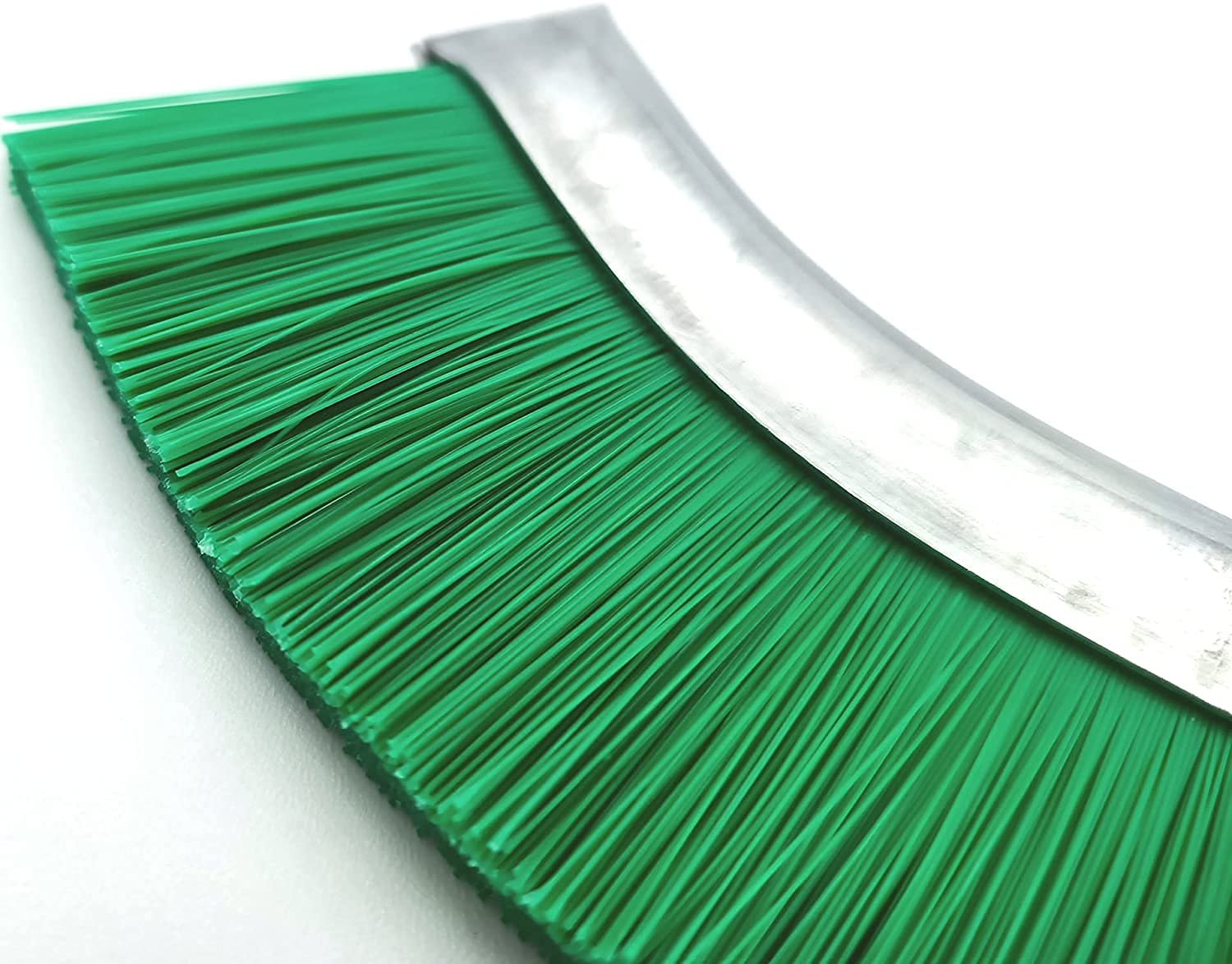 Kombi Spazzola Nylon Pvc Rigida Curva Fili Ondulato Dorso Metallo Manico Plastica Ergonomico, Spazzola Mano Pvc Nylon Rigido Ideale Pulizia Materiali Delicati Saldatura Ruggine
