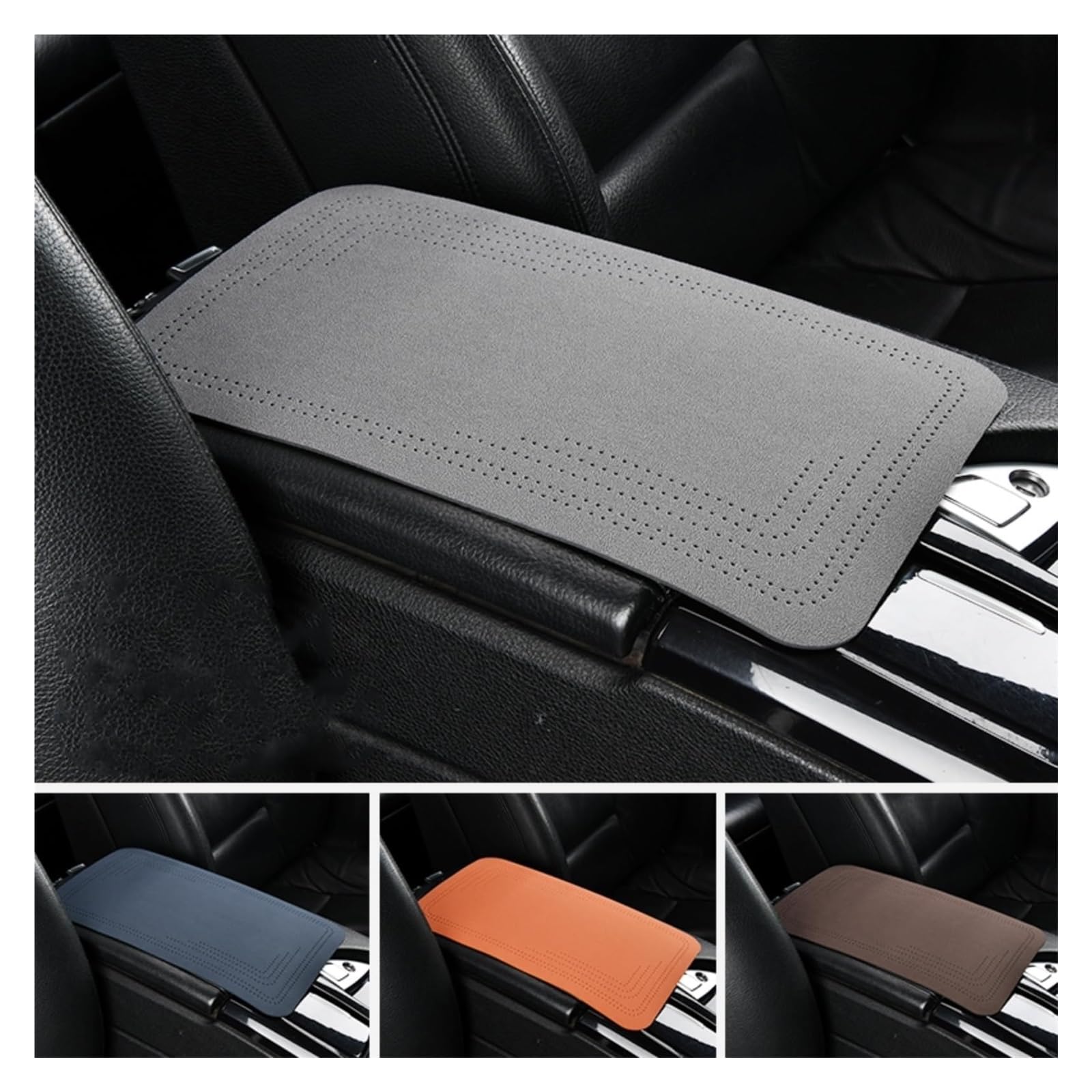 Housse D'accoudoir Voiture Pour M&ercedes Pour B&enz Classe E All-Terrain X213 Wagon Estate 2017-2023 Coussins D'accoudoir De Voiture Tapis De Boîte Accoudoir De Console Centrale(E)